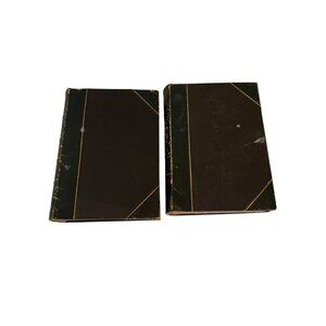 Antique 1900 The Students Cyclopaedia 2-Volume Set By C.B. Beach Leather Bound R